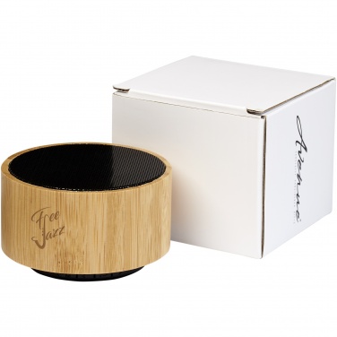 Logotrade Firmengeschenke das Foto: Cosmos Bluetooth® Lautsprecher aus Bambus