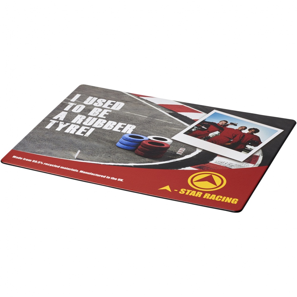 Logotrade werbemittel das Foto: Brite-Mat® Mauspad mit Reifenmaterial