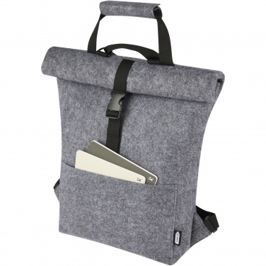 Logotrade werbemittel das Foto: Felta Fahrradtasche aus GRS-recyceltem Filz 13 L