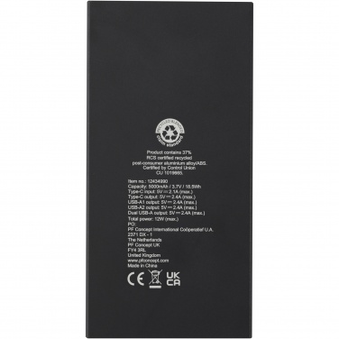 Logotrade Logogeschenke das Foto: Connect 5000 mAh Powerbank aus recyceltem Aluminium