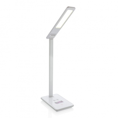 Logotrade Firmengeschenke das Foto: 5W Wireless Charging Schreibtischlampe