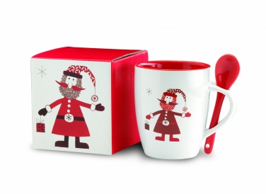 Logotrade Geschäftsgeschenke das Foto: Becher mit Löffel 250ml