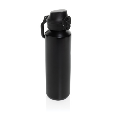 Logotrade Werbegeschenke das Foto: Via RCS Re-Steel Sportflasche mit Verschluss, 600ml