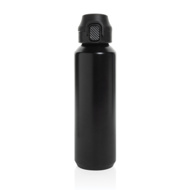 Logotrade Werbegeschenke das Foto: Via RCS Re-Steel Sportflasche mit Verschluss, 600ml