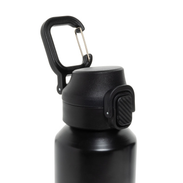 Logotrade Logogeschenke das Foto: Via RCS Re-Steel Sportflasche mit Verschluss, 600ml