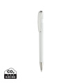 Glide GRS-zertifizierter rABS Stift mit Metallclip, Weiß