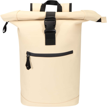 Logotrade Werbeartikel das Foto: Resi Plus 15" GRS-recycelter Rolltop Rucksack 18 L