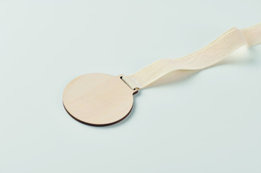 Logotrade Firmengeschenke das Foto: Medaille aus Holz