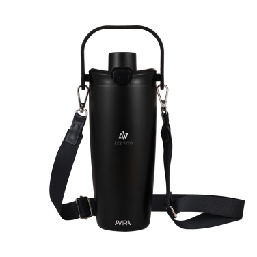 Logotrade werbemittel das Foto: Avira Ayala Crossbody Duosip Becher aus RCS rec. Stahl