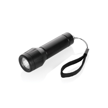 Logotrade Geschäftsgeschenke das Foto: Flara USB-aufladbare Taschenlampe aus RCS recyceltem ABS