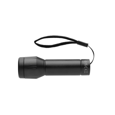 Logotrade Firmengeschenke das Foto: Flara USB-aufladbare Taschenlampe aus RCS recyceltem ABS