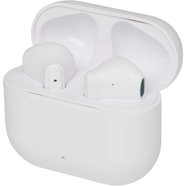 Logotrade Werbegeschenke das Foto: Altais True Wireless Bluetooth® Headset aus recyceltem Kunststoff