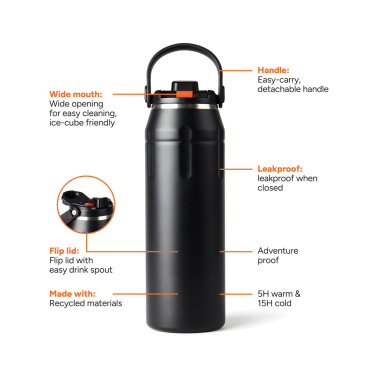 Logotrade Werbegeschenke das Foto: Nordic Drift trail Isolierte RCS Sportflasche 940ml