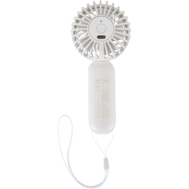 Logotrade Geschäftsgeschenke das Foto: Aervia Tragbarer Ventilator aus recyceltem Kunststoff
