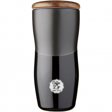 Logo trade promotional item photo of: Double-walled ceramic tumbler Reno 370 ml