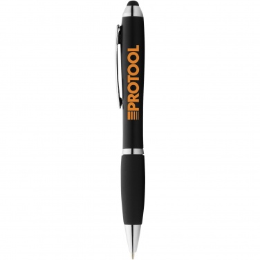 Logotrade promotional gifts photo of: Nash coloured stylus ballpoint pen with black grip