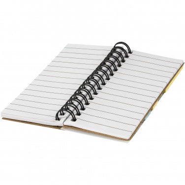 Logotrade business gift image of: Spinner spiral notebook with coloured sticky notes