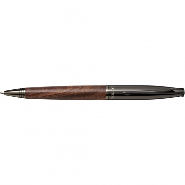 Logo trade promotional giveaways picture of: Loure wood barrel ballpoint pen