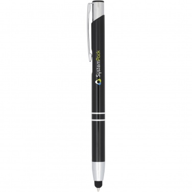 Logotrade promotional gift picture of: Moneta anodized aluminium click stylus ballpoint pen