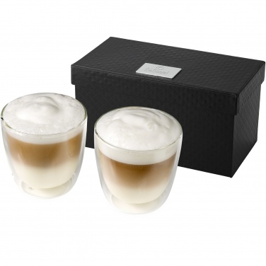 Logo trade promotional gift photo of: Boda 2-piece glass coffee cup set