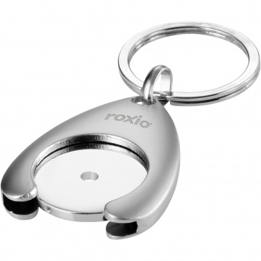 Logo trade advertising products image of: Trolley coin holder keychain