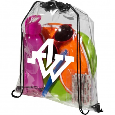 Logotrade promotional merchandise picture of: Lancaster transparent drawstring bag 5L