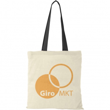 Logo trade promotional item photo of: Nevada 100 g/m² cotton tote bag coloured handles 7L