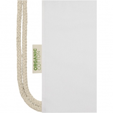 Logotrade business gift image of: Orissa 100 g/m² organic cotton drawstring bag 5L