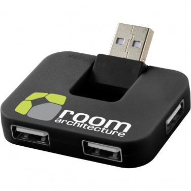 Logo trade promotional gifts image of: Gaia 4-port USB hub