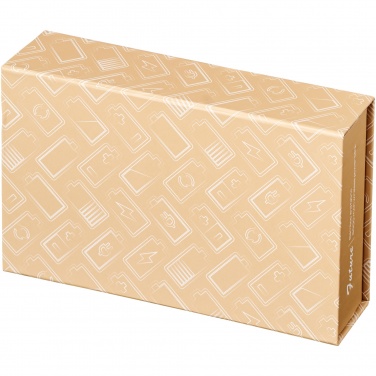 Logotrade promotional products photo of: Future 6000 mAh bamboo/fabric wireless power bank