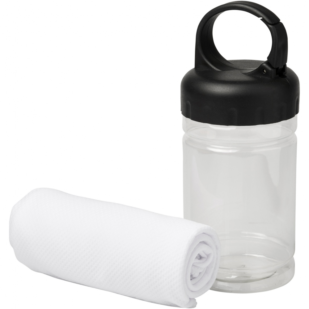 Logo trade promotional merchandise image of: Remy cooling towel in PET container