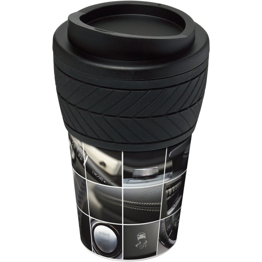 Logo trade business gifts image of: Brite-Americano® tyre 350 ml insulated tumbler