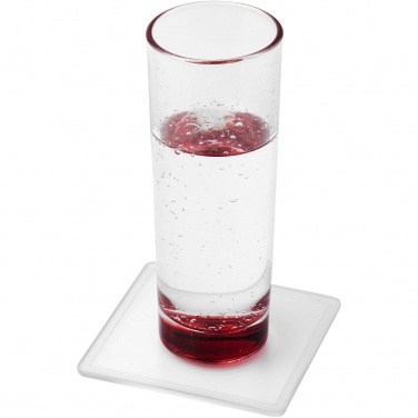 Logotrade business gifts photo of: Ellison square plastic coaster with paper insert