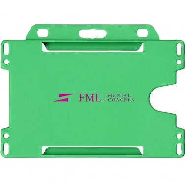 Logo trade promotional gifts image of: Vega plastic card holder