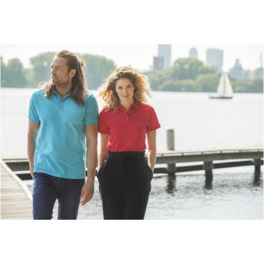 Logo trade promotional item photo of: Beryl short sleeve women's organic recycled polo