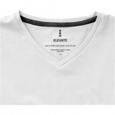 Logotrade promotional product picture of: Kawartha short sleeve women's organic V-neck t-shirt