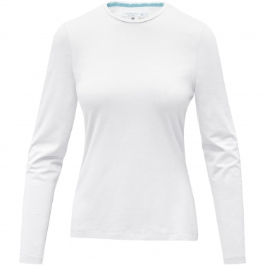 Logo trade promotional giveaway photo of: Ponoka long sleeve women's organic t-shirt