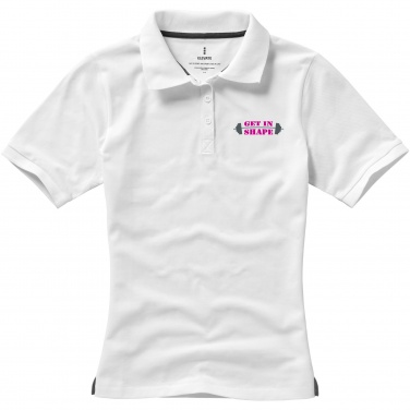 Logo trade promotional giveaways picture of: Calgary short sleeve women's polo
