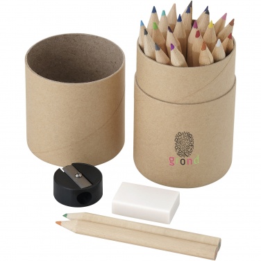 Logo trade promotional item photo of: Woodby 26-piece coloured pencil set