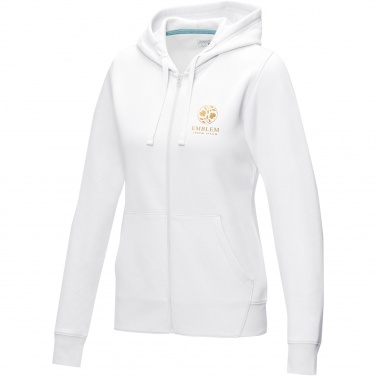 Logotrade promotional merchandise photo of: Ruby women’s organic recycled full zip hoodie