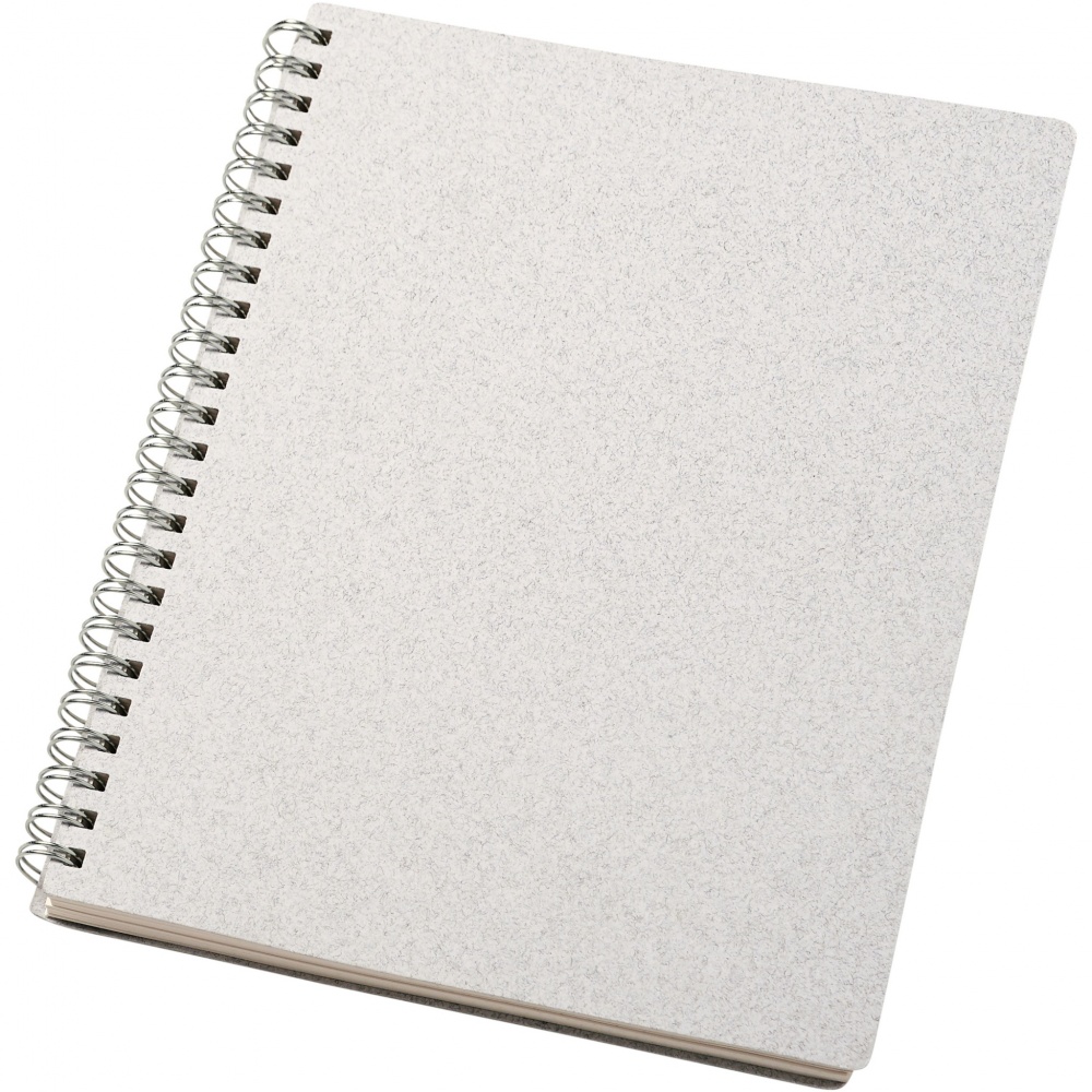 Logo trade advertising products picture of: Bianco A5 size wire-o notebook