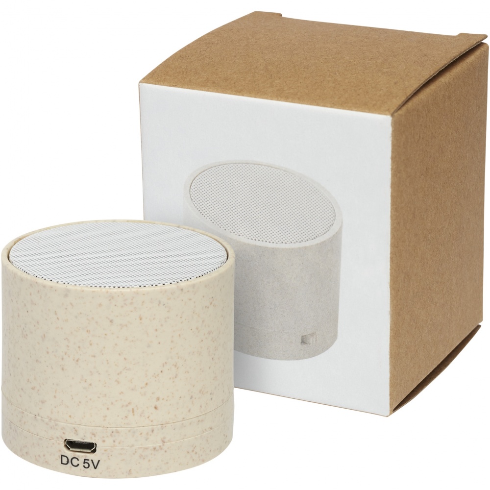 Logotrade advertising product picture of: Kikai wheat straw Bluetooth® speaker