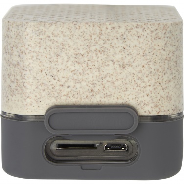 Logotrade promotional giveaway image of: Aira wheat straw Bluetooth® speaker