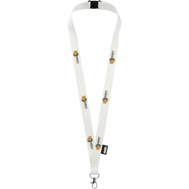 Logo trade promotional products image of: Tom recycled PET lanyard with breakaway closure