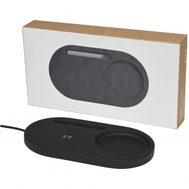 Logo trade promotional merchandise photo of: Klip 5W wireless charging desk organizer