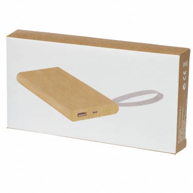 Logo trade promotional products image of: Tulda 5000 mAh bamboo power bank