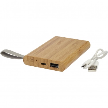 Logotrade promotional gift picture of: Tulda 5000 mAh bamboo power bank