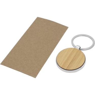 Logotrade promotional merchandise image of: Nino bamboo round keychain