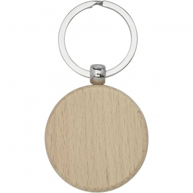 Logotrade promotional gift image of: Giovanni beech wood round keychain