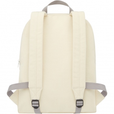 Logo trade promotional items picture of: Pheebs 450 g/m² recycled cotton and polyester backpack 10L